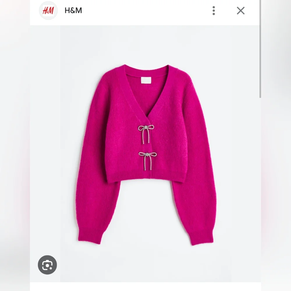 ❤️ H&M Pink Rhinestone Sparkle Sweater HM - Picture 1 of 2